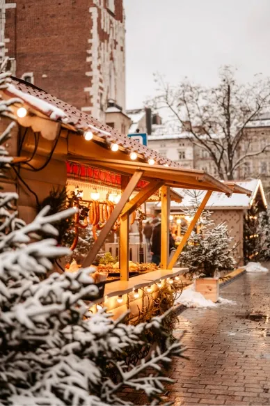 דוכן בשוק חג מולד אירופה