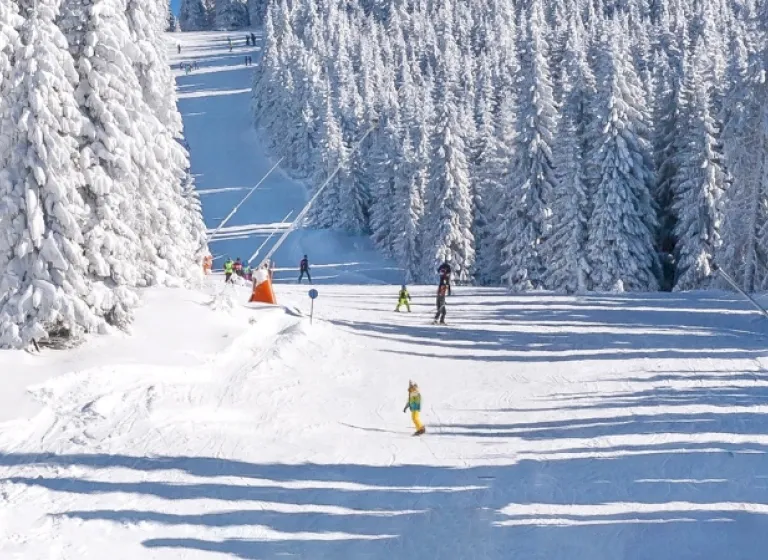 רכבל באתר סקי